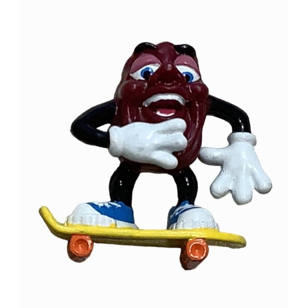 1988 Applause California Raisins Figurines Roller State Skateboard Guitar Player - Picture 6 of 7